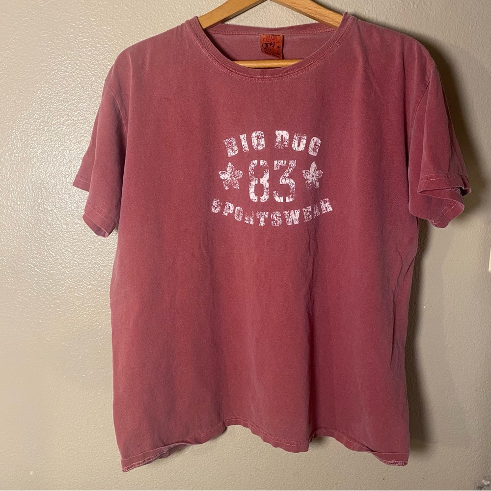 Big‎ Dogs vintage Red Graphic T-Shirt size XL made in the USA casual